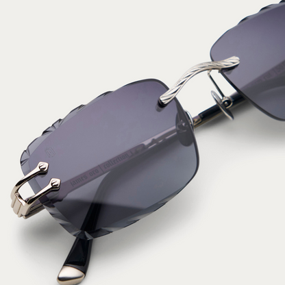 BLACK TINT SILVER SIGNATURE GEM CUT